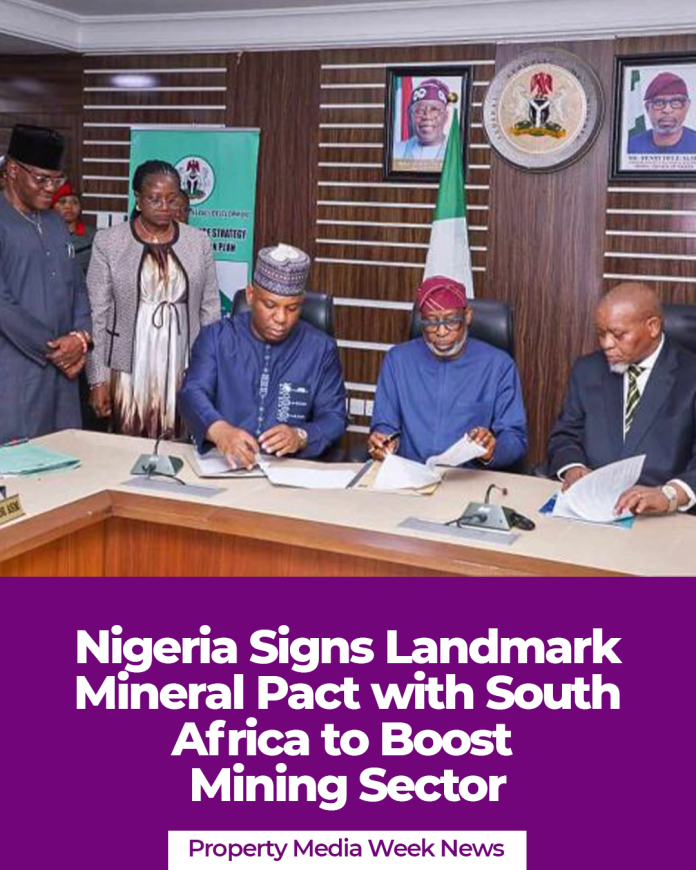 Nigeria Signs Landmark Mineral Pact with South Africa to Boost Mining Sector