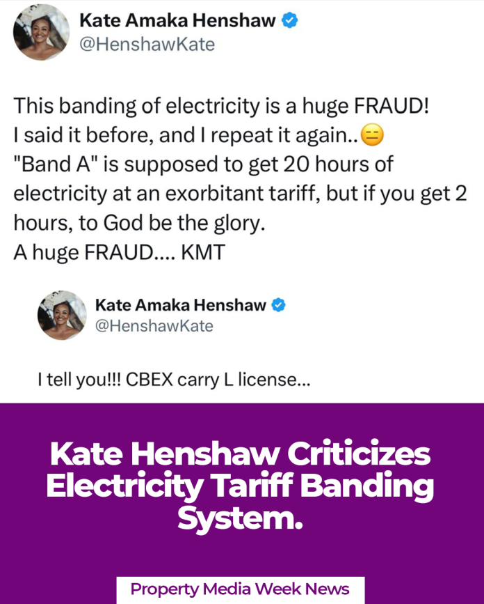 Kate Henshaw Criticizes Electricity Tariff Banding System