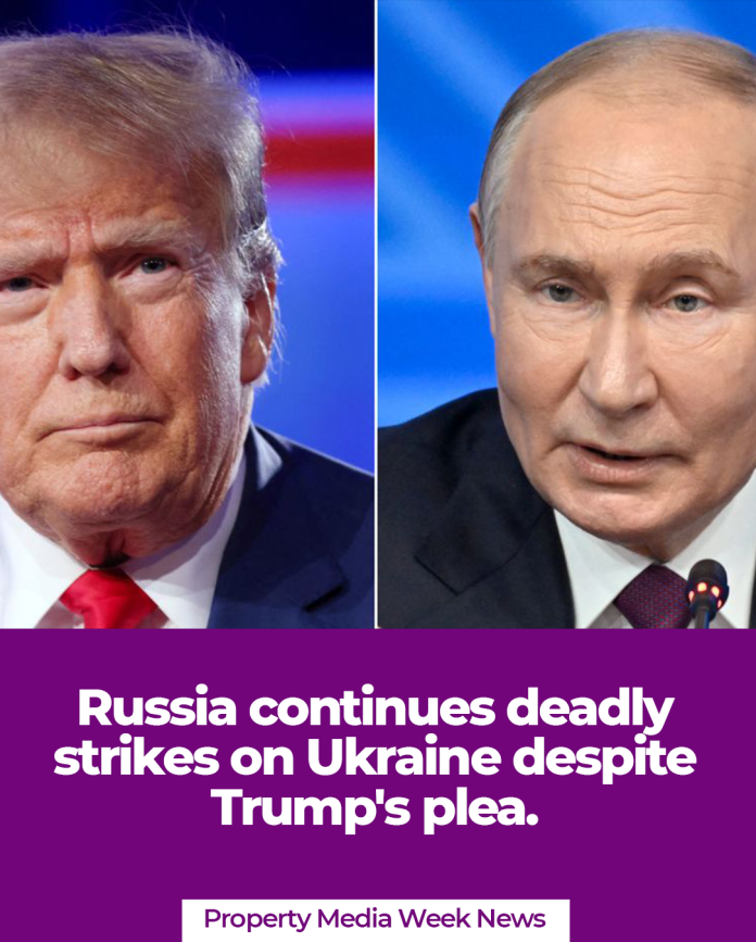 Russia continues deadly strikes on Ukraine despite Trump's plea.
