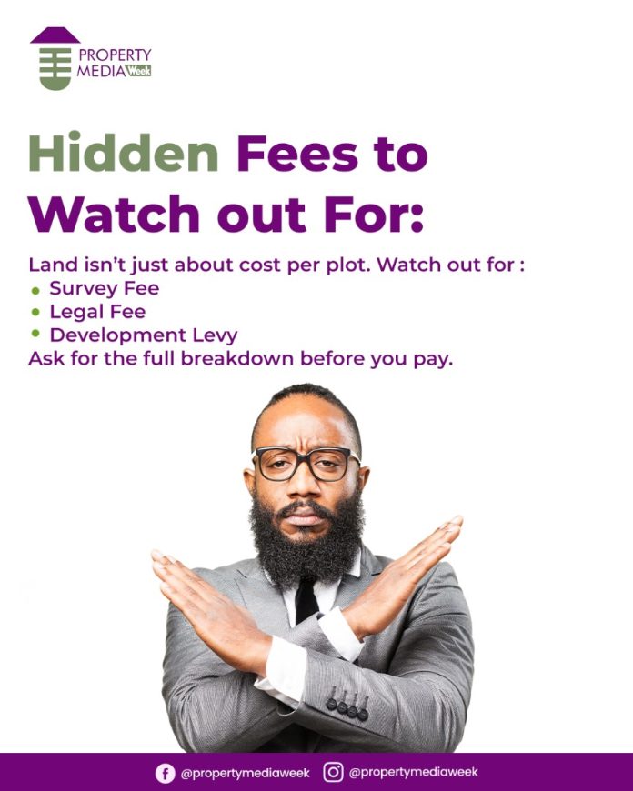 Survey fee for land purchase in Nigeria