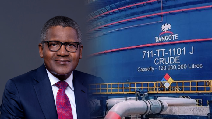 Indian refineries buy Nigerian crude while Dangote Refinery relies on US oil imports.